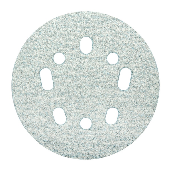 5 in Dia, 8 Hole, Ceramic Alumina, 100 Grit, Coated Type